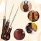 3-Piece Awl Tool Set – Wooden Handle Scratch Awl & Gourd Piercing Bradawl – Leather Punch Hole Tools for Craft, Shoe Repair & Woodworking – Reddish Brown